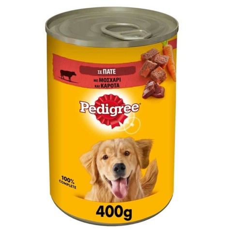 Pedigree Pate with Beef and Carrots 400gr