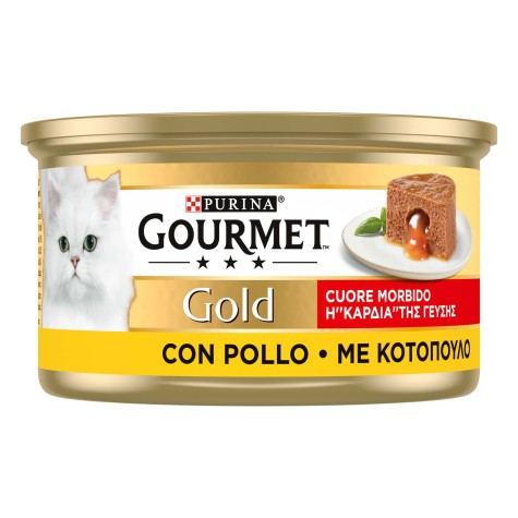 Gourmet Gold Η Καρδιά της Γεύσης με γεύση Κοτόπουλο 85g