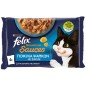 Felix Sensations Sauces Πολυσυσκευασία με Σολομό και Σαρδέλα 4x85g