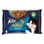 Felix Sensations Jellies Πολυσυσκευασία με Σολομό & Πέστροφα 4x85g