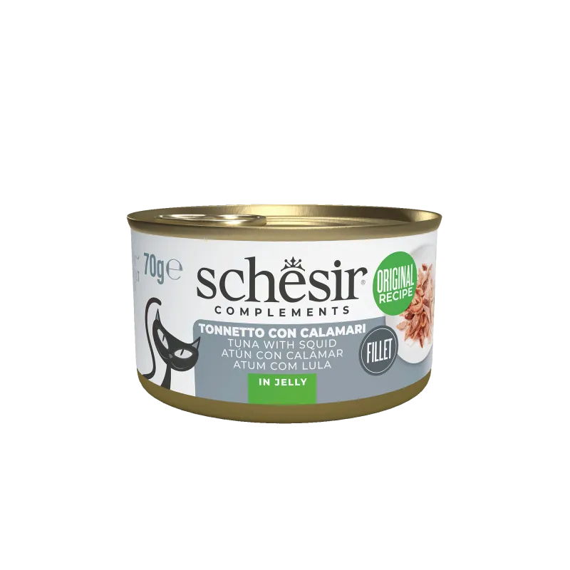 Schesir Cat Jelly Tuna and Calamari 70gr Schesir Cat Jelly Tuna and Calamari 70gr