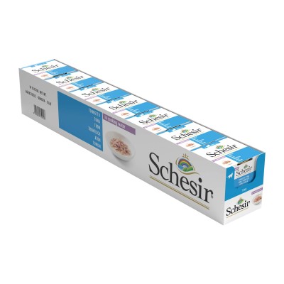 Schesir Cat Natural με Τόνο σε Φυσικό Ζωμό 85g 5+1 Δώρο