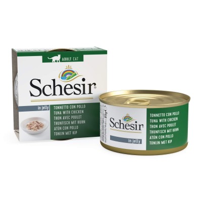 Schesir Cat Jelly με Τόνο και Κοτόπουλο σε Ζελέ 85g Schesir - 1
