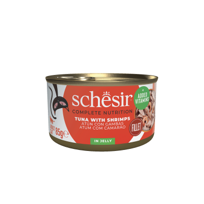 Schesir Cat Complete and Balanced με Τόνο και Γαρίδες σε Ζελέ 85g Schesir - 1