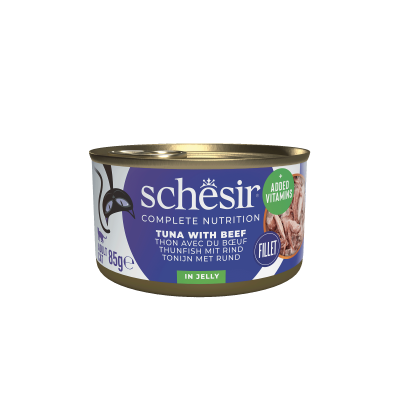 Schesir Cat Complete and Balanced Tuna and Beef 85g 5+1 Free
