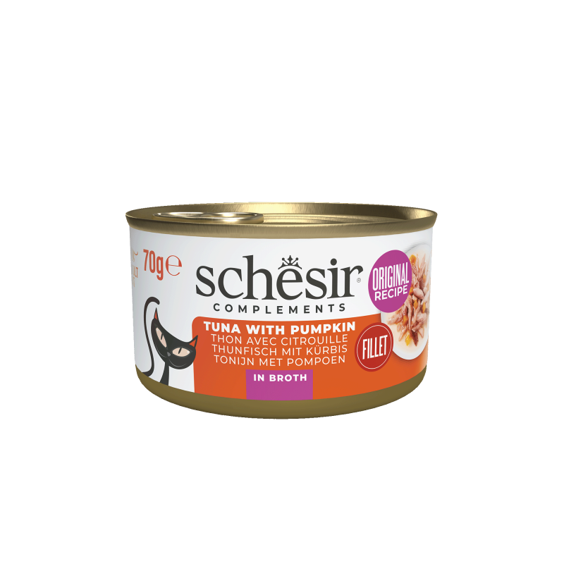 Schesir Cat Τόνο με κολοκύθα σε Φυσικό Ζωμό 70gr Schesir Cat Τόνο με κολοκύθα σε Φυσικό Ζωμό 70gr