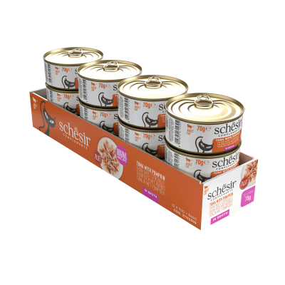 Schesir Cat Broth Tuna with Pumpkin 70g 5+1 Free