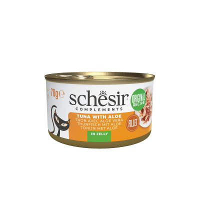 Schesir Cat Jelly Tuna and Aloe 70g 5+1 Free