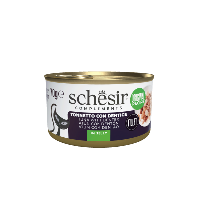 Schesir Cat Jelly Tuna and Dentice 70g 5+1 Free