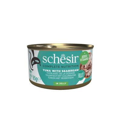 Schesir Cat Jelly Τόνος με τσιπούρα 85g 5+1 Δώρο
