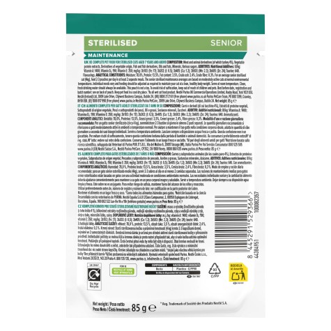 Pro Plan Sterilised Senior 7+ ​Γαλοπούλα σε σάλτσα 85gr