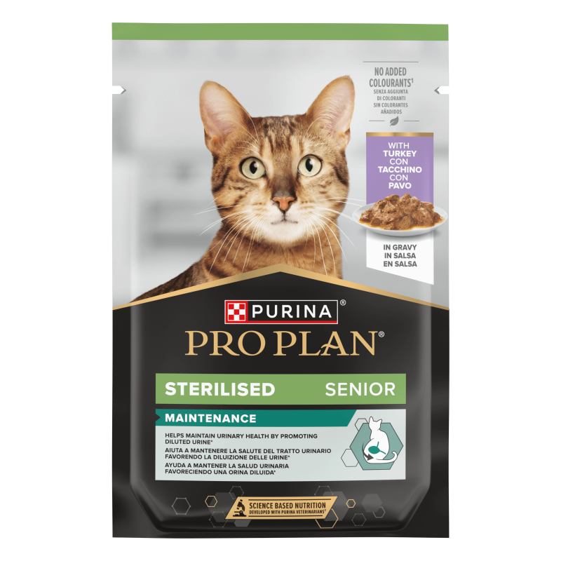 Pro Plan Sterilised Senior 7+ Γαλοπούλα σε σάλτσα 85gr Pro Plan Sterilised Senior 7+ Γαλοπούλα σε σάλτσα 85gr