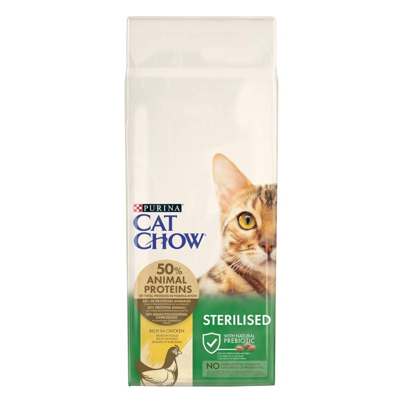 Cat Chow Sterilized πλούσιο σε κρέας 15kg Cat Chow Sterilized πλούσιο σε κρέας 15kg