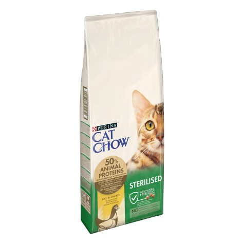 Cat Chow Sterilized πλούσιο σε κρέας 15kg