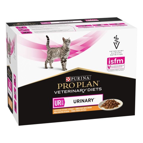 Pro Plan Veterinary Diets UR St/Ox Urinary Κοτόπουλο 10x85gr