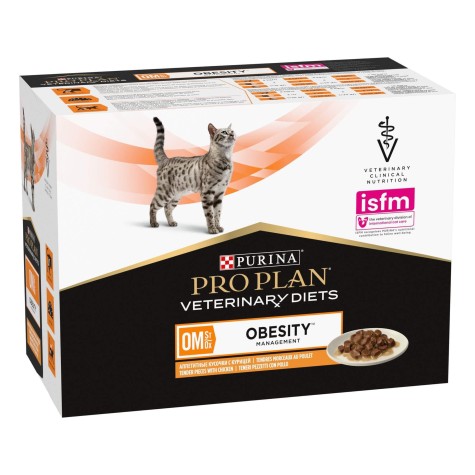 Pro Plan Veterinary Diets OM St/Ox Obesity Management Κοτόπουλο 10x85gr