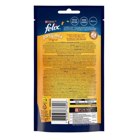 Felix Party Mix Original with Chicken and turkey 60gr