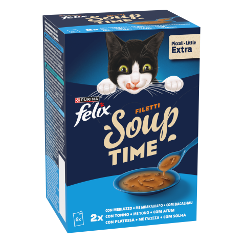 Felix Soups Multipack With Nasello and Tuna 6x48g