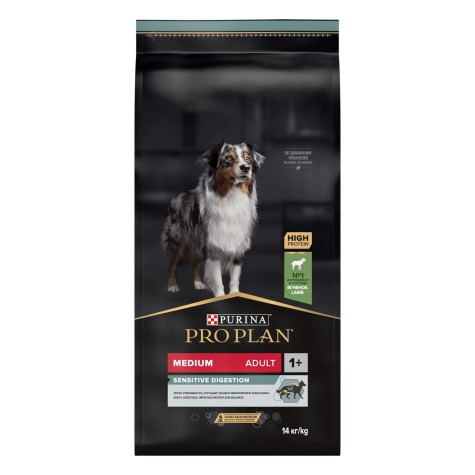 Pro Plan Dog Medium Adult Sensitive Digestion With Lamb 14kg