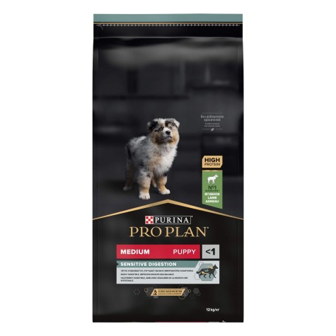 Pro Plan Dog Medium Puppy Sensitive Digestion με Αρνί 14kg