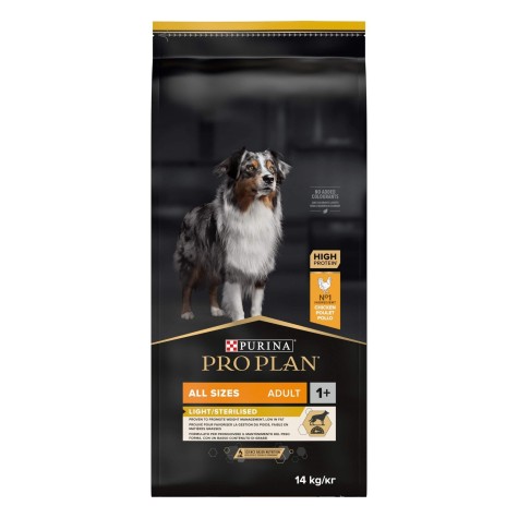 Pro Plan Dog All Size Adult Light και Sterilised 14kg