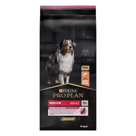 Pro Plan Dog Medium Adult Sensitive Skin with Salmon 14kg