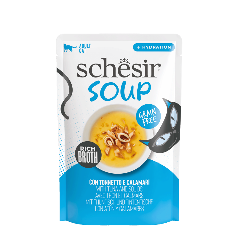 Schesir Cat Tuna & Squids in Soup 40g