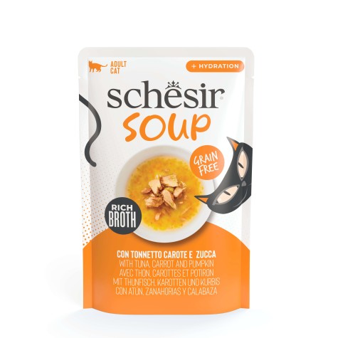 Schesir Cat Άγριος Τόνος & Κολοκύθα σε σούπα 40gr