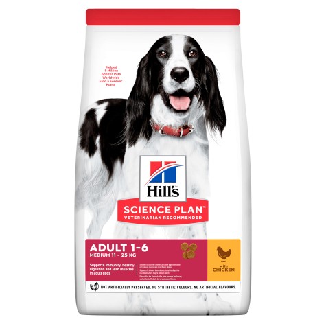Hill's Science Plan Adult Medium Breed με Κοτόπουλο 14kg