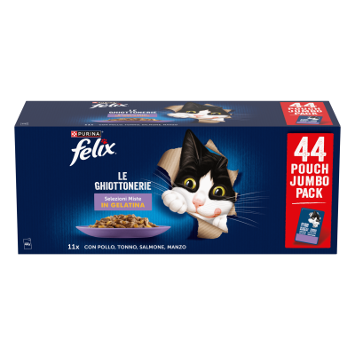 Felix Multipack With Tuna,Beef,Chicken and Salmon 44x85gr