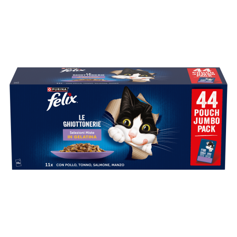 Felix Πολυσυσκευασία με Τόνο, Βοδινό, Κοτόπουλο και Σολομό 44x85gr