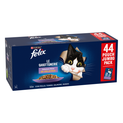 Felix Multipack With Tuna,Beef,Chicken and Salmon 44x85gr