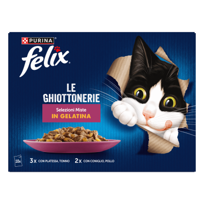 Felix Πολυσυσκευασία με Τόνο, Κοτόπουλο, Κουνέλι και Γλώσσα 10x85