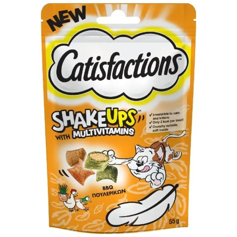 Catisfactions Shake ups BBQ Πουλερικών 55gr