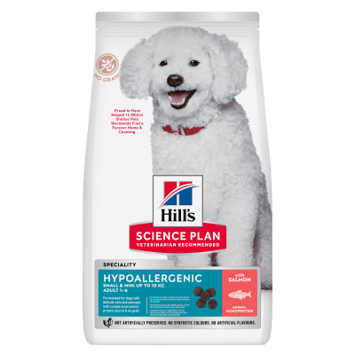 Hill's Science Plan Hypoallergenic Adult Small & Mini για Σκύλους με Σολομό 1.5kg