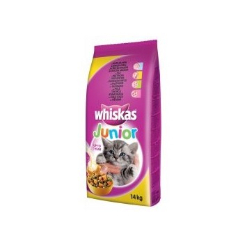 WHISKAS® Junior Πλήρης Ξηρή Τροφή Γάτας Γεμιστές Κροκέτες Κοτόπουλο και Γάλα 14kg Whiskas - 3